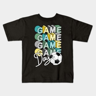 Soccer Game Day Artwork Kids T-Shirt